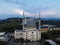 Aerial view of modern Andalusia Mosque in bogor. Bogor, May 31, 2021