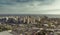 Aerial view of modern Brazilian city at sunset