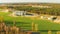 Aerial View Modern Granary, Grain-drying Complex, Commercial Grain Or Seed Silos In Rural Landscape. Corn Dryer, Inland