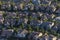 Aerial View of Modern Hillside Housing in Los Angeles