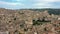 Aerial view of Modica, Sicily, Italy. Modica Ragusa Province, view of the baroque town. Sicily, Italy. Ancient city Modica from