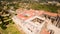 Aerial view of monastery Convent of Christ in Tomar, Portugal