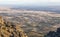 Aerial view of Montanchez Mountain Range from La Cogolla peak