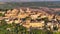 Aerial view of Montepulciano, Cathedral, Piazza Grande and Palazzo Comunale