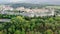 Aerial view of Monterrigioni castle in Tuscany, Italy.