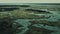 Aerial View Of Moody Marsh Swamp In Duotone Color Scheme
