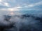 Aerial view morning cloud at Penang Hill