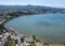 Aerial view of Morro Bay above Baywood-Los Osos