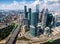 Aerial view of Moscow-City