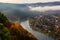 Aerial view at the Moselle, Germany