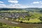 Aerial view of Moselle River in Germany