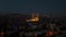 Aerial view mosque at night