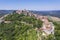 An aerial view of Motovun, Istria, Croatia