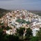 Aerial view of Moulay Idriss Zerhoun near Meknes, Morocco