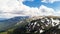 Aerial view of Mount Hoverla , Ukraine Carpathian mountains.