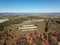 Aerial view of the Mount Panorama Circuit