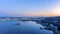 Aerial view of Mount Rainier and West Seattle