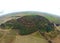 Aerial view of Mount Schank is a dormant volcano 360 views near mount Gambier centre.