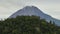 Aerial view of mount Sinabung. Sumatra, Indonesia.