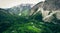 Aerial View Of Mountain Landscape, Vrsic, Slovenia