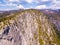 Aerial view of the mountainous landscape of the Yosemite National Park