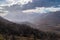 Aerial view of mountains in Mirador Rio de las Vueltas, El Chalten, Santa Cruz Province, Argentina