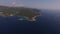 Aerial view of the mouth of Kotor bay