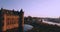 Aerial View of Muiderslot Castle in the Netherlands