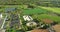 Aerial view of a multi-use play field complex