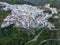 Aerial view of the municipality of Istan in the province of Malaga, Spain.