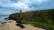 Aerial view Mussenden Temple. Castlerock, Northern Ireland