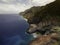 Aerial View of Na Pali Coast on Kauai island