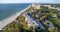 Aerial view of Naples Beach, Florida