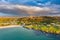 Aerial view of Narin Strand by Portnoo in County Donegal - Ireland