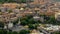 Aerial view of Narni Terni, Umbria, Italy, medieval city with a rich history. Houses made of stone on top of the mountain. Incre