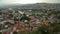 Aerial view of narrow streets and closely located houses in cozy Tbilisi city