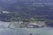 Aerial view of Nawiliwili Harbor near Lihue Kauai Hawaii USA