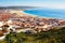 Aerial view of Nazare city, Portugal