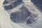 Aerial view of Nazca Lines - Astronaut geoglyph, Peru.