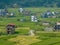 Aerial view of a nepalese rural landscape near Lake Bagnes, Lekhnath, Pokhara. Nepal