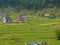 Aerial view of a nepalese rural landscape near Lake Bagnes, Lekhnath, Pokhara. Nepal