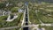 An aerial view of Neptune`s Staircase in Fort William, Scottish Highlands