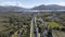 An aerial view of Neptune`s Staircase in Fort William, Scottish Highlands