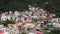 Aerial view of Nerano village, Infrastructure of a small town in the south of Italy, old houses, Summer day, travel and vacation.