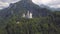 Aerial view of Neuschwanstein castle