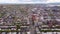 Aerial view of New York, Brooklyn, Dumbo. Residental and financial business buildings from above.