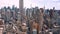 Aerial view of New York, Midtown Manhattan. Flatiron. Residental and business buildings from above