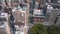Aerial view of New York, Midtown Manhattan. Flatiron. Residental and business buildings from above