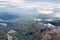 Aerial view of New Zealand mountains, South Island. Photo is taken from airplane heading from Sydney to Christchurch.