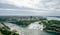 Aerial view of Niagara American falls